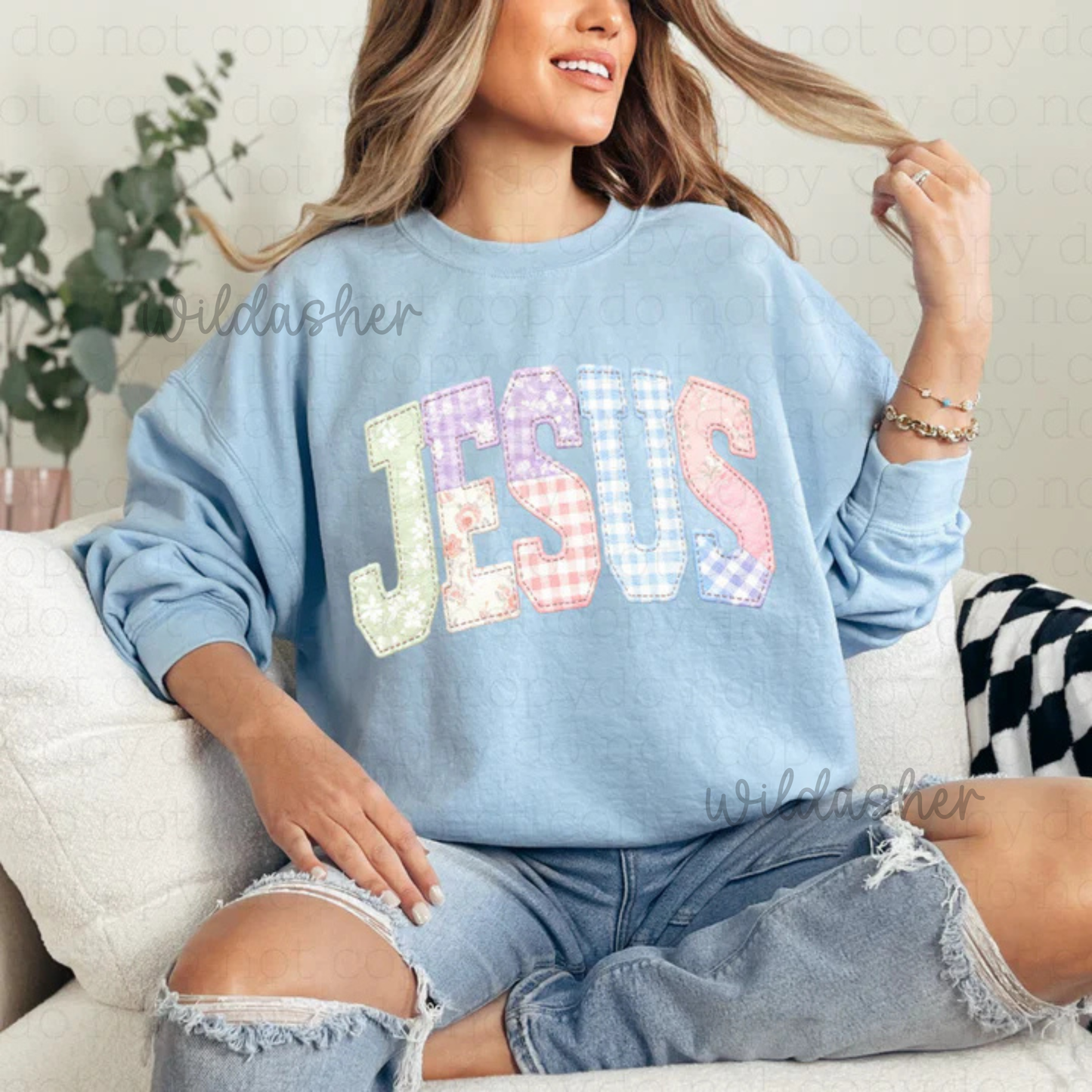 Spring Patchwork JESUS
