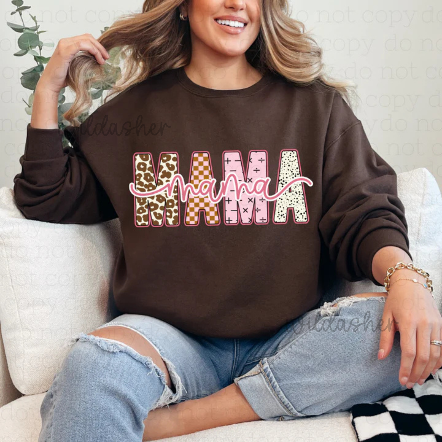 MAMA leopard, checks multiprint