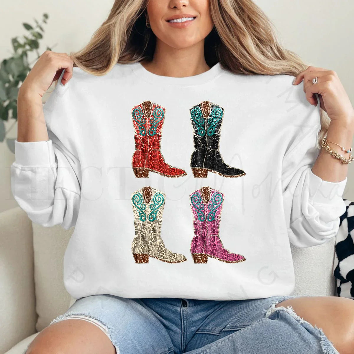 Rhinestone Boots