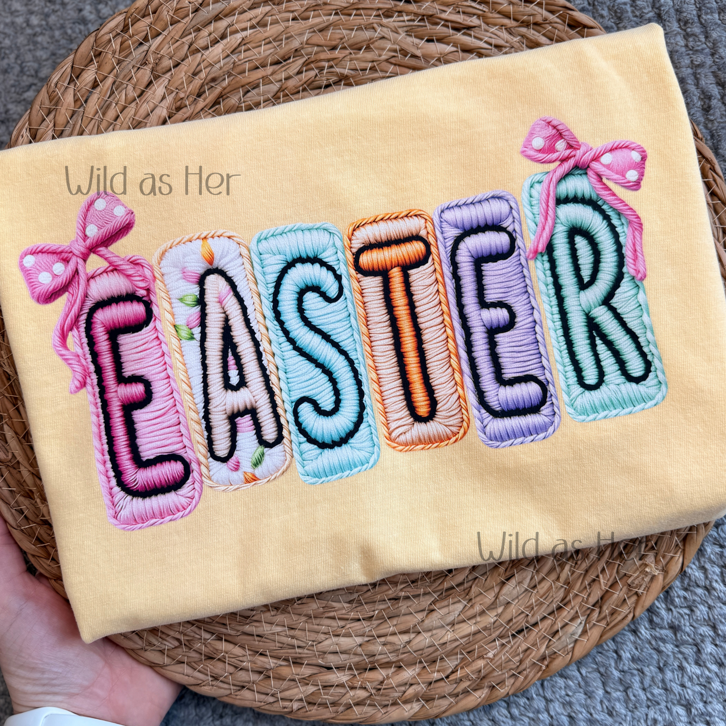 Faux Thread Easter