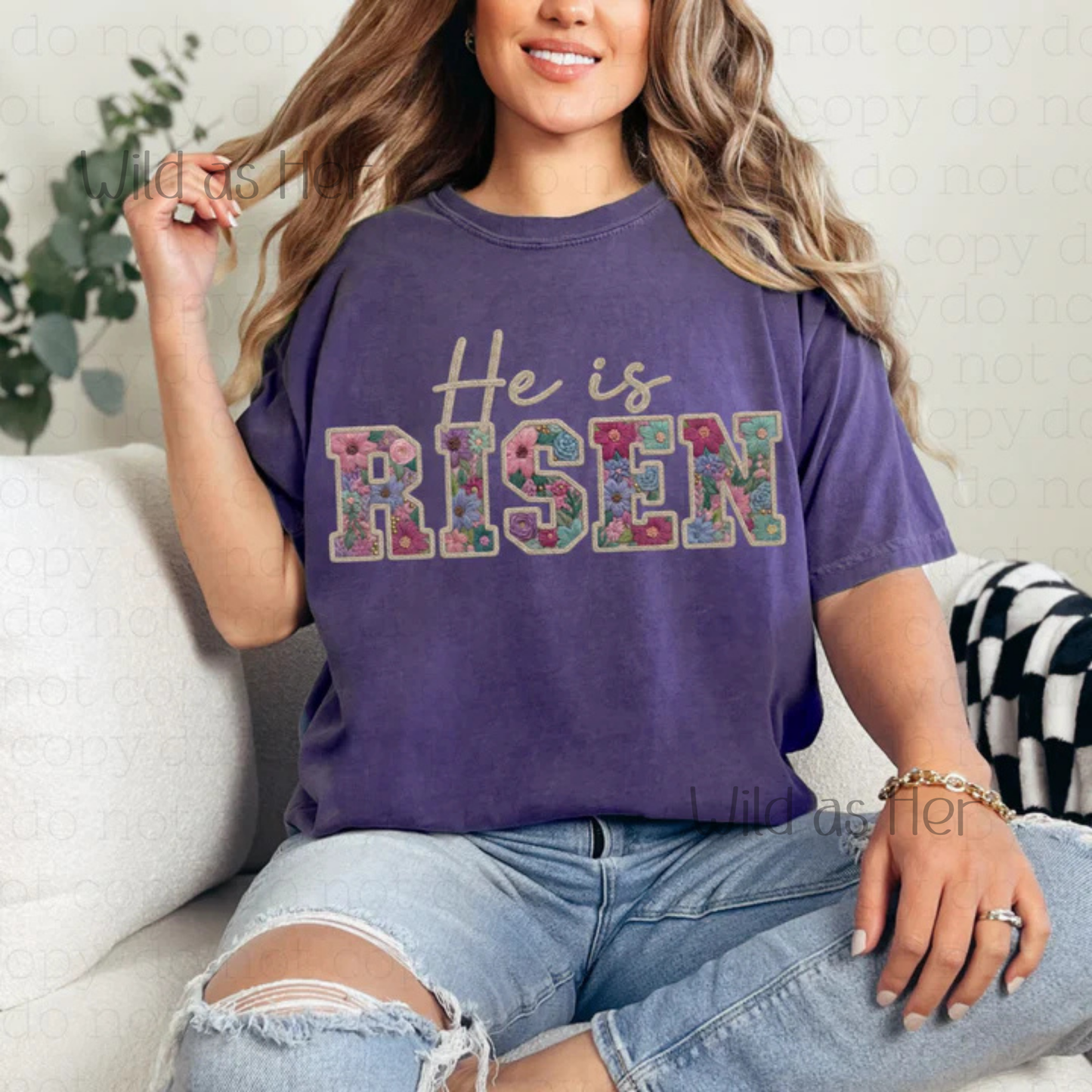 He is Risen, floral