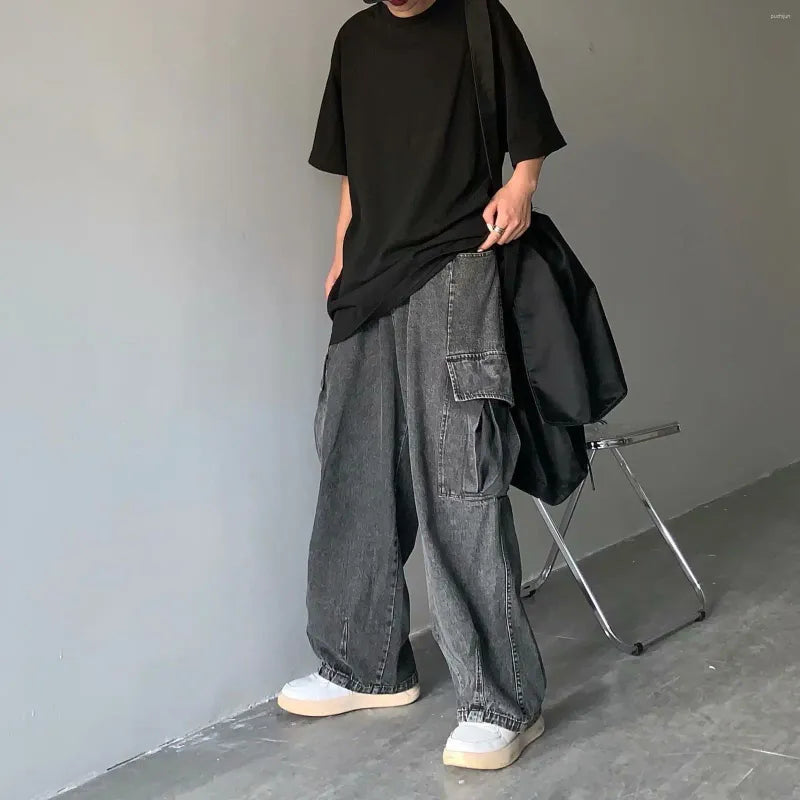 Baggy Cargo Pocket Jeans