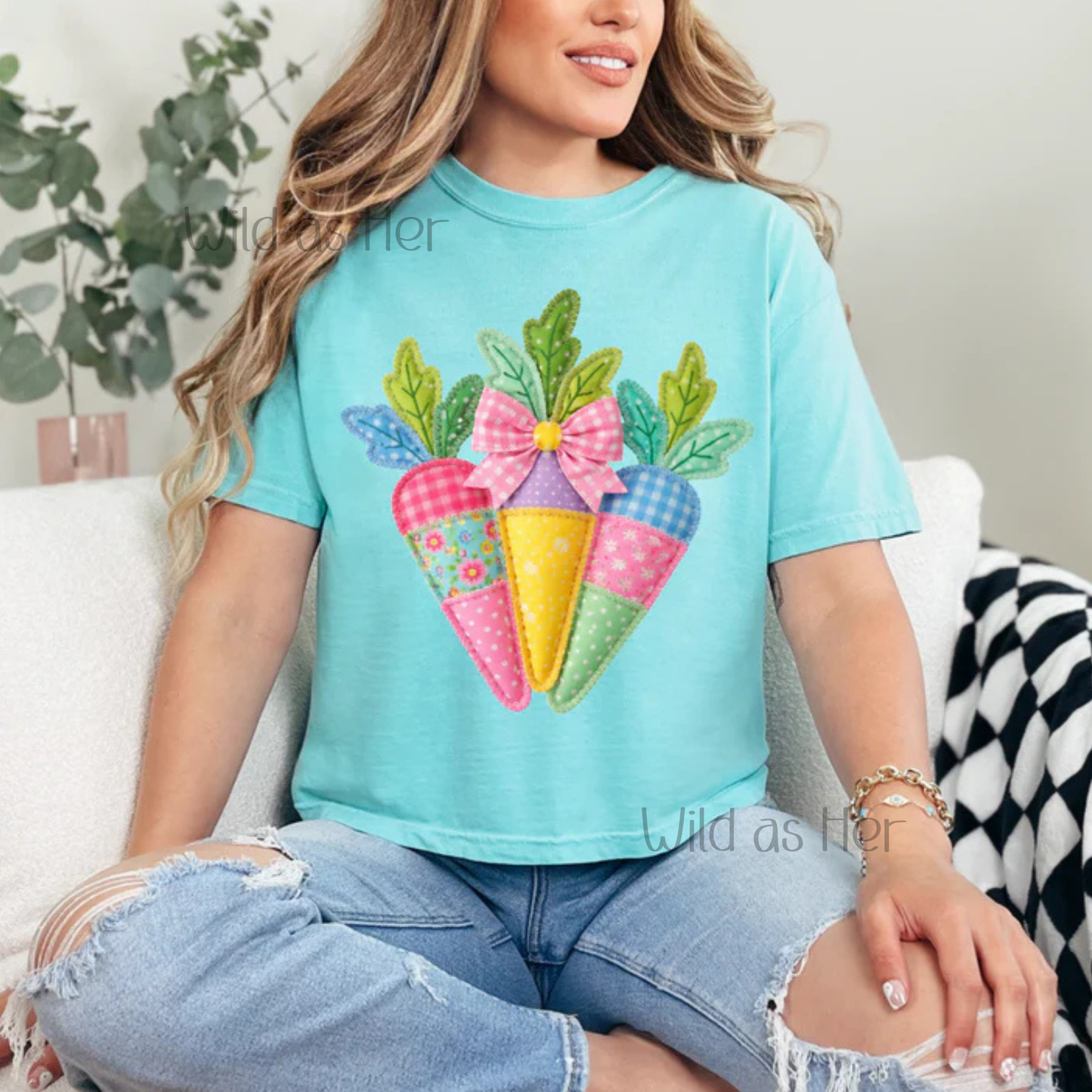 Bright Quilted Carrots