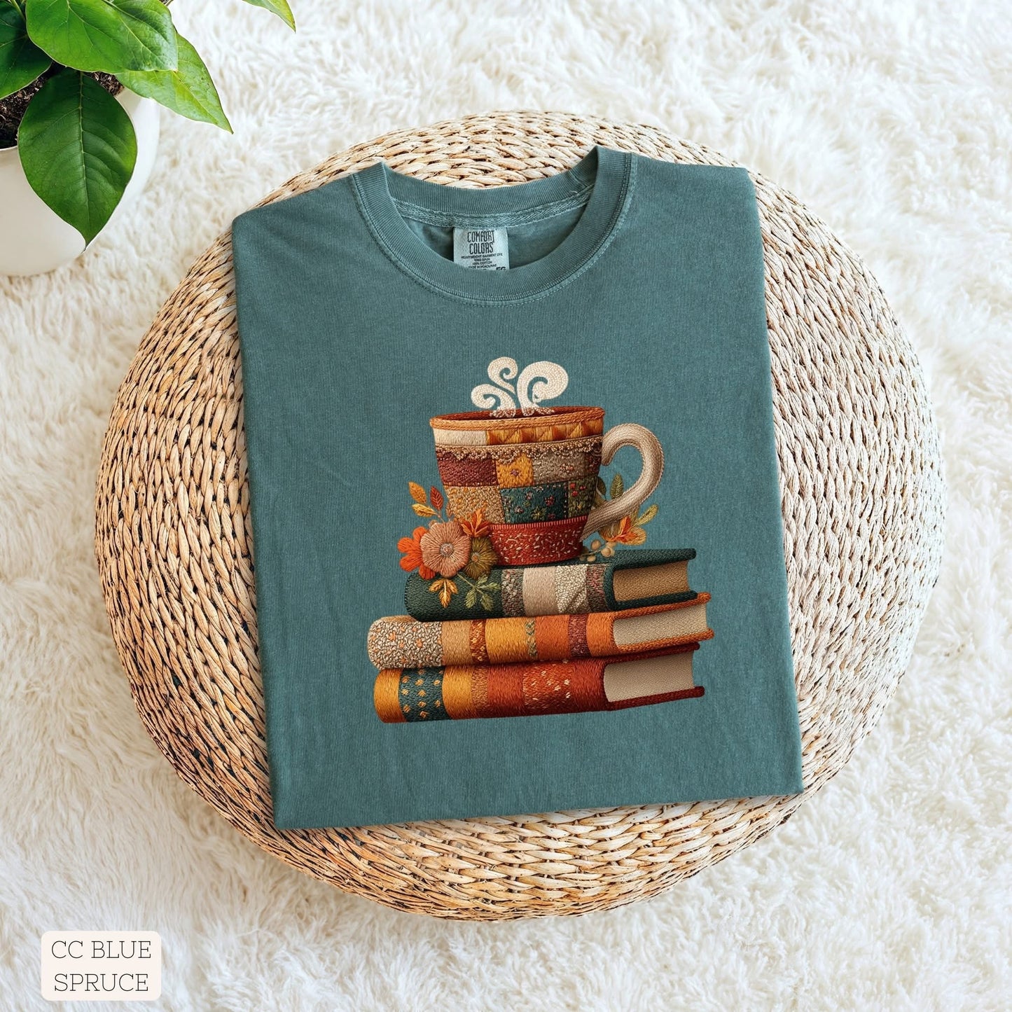 Book Stack with Coffee Cup