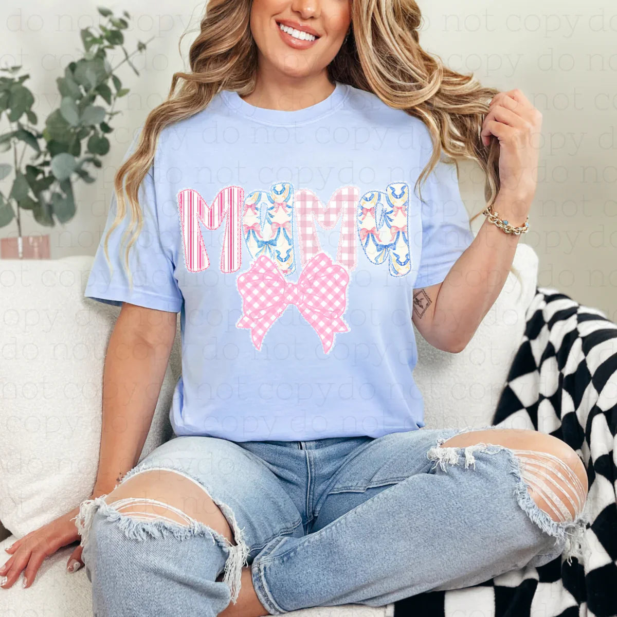 Pink, blue mama - bows