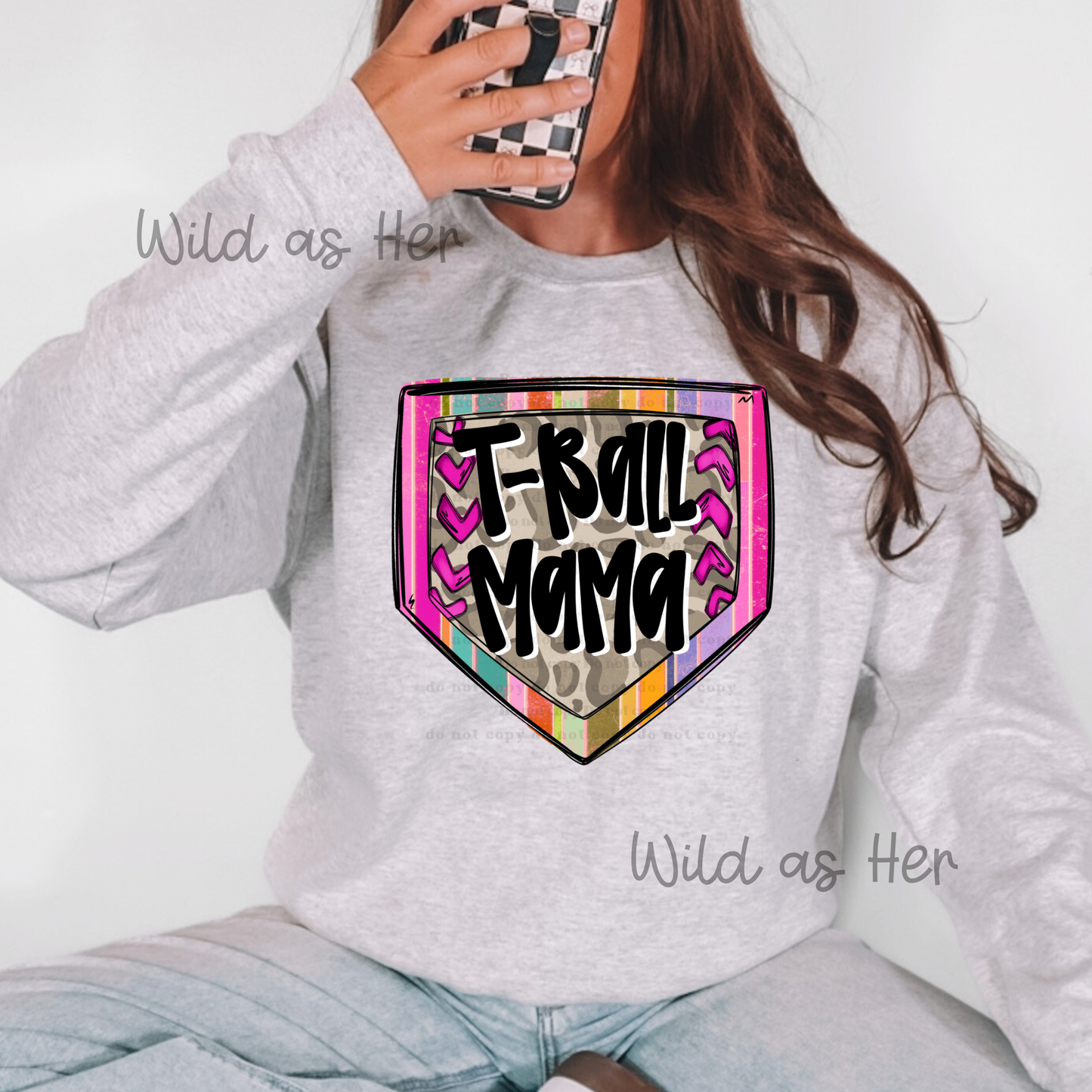 TBall Mama - leopard boujee home plate