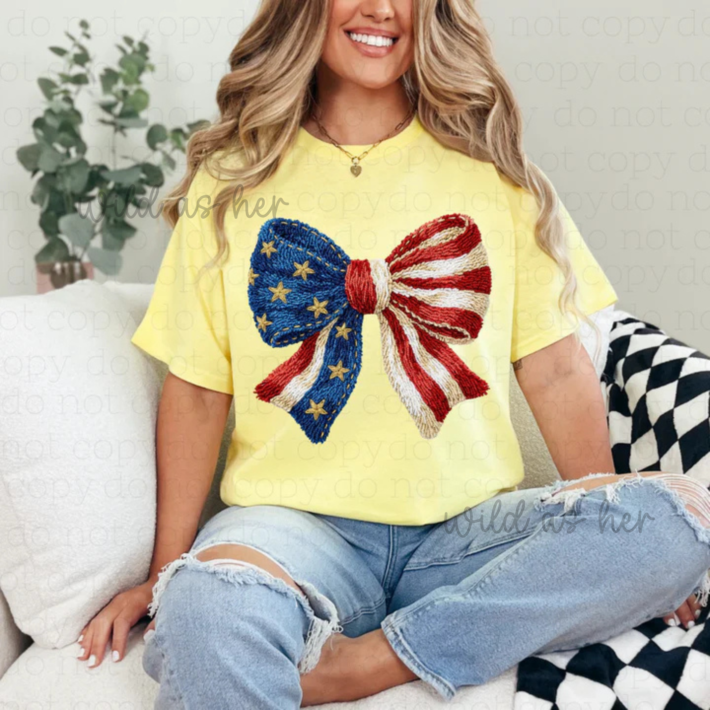 Stitched Flag Bow