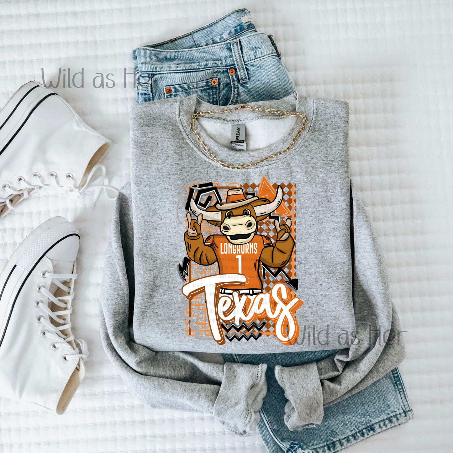 Retro mascots - Texas Longhorn
