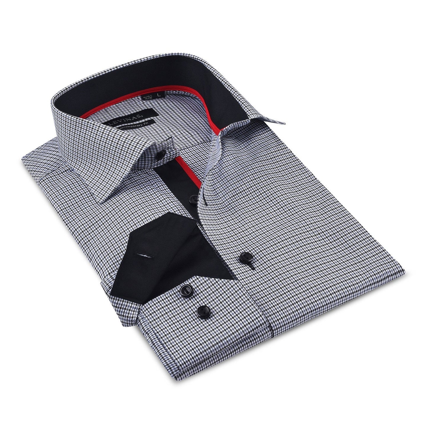 Contrast Collar Button-Up Shirt // - Contemporary Fit - contrast trimming- final sale