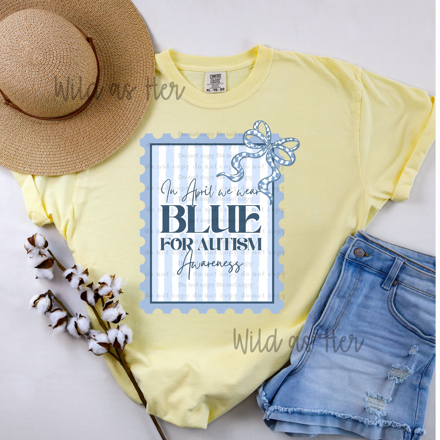 In April we wear Blue