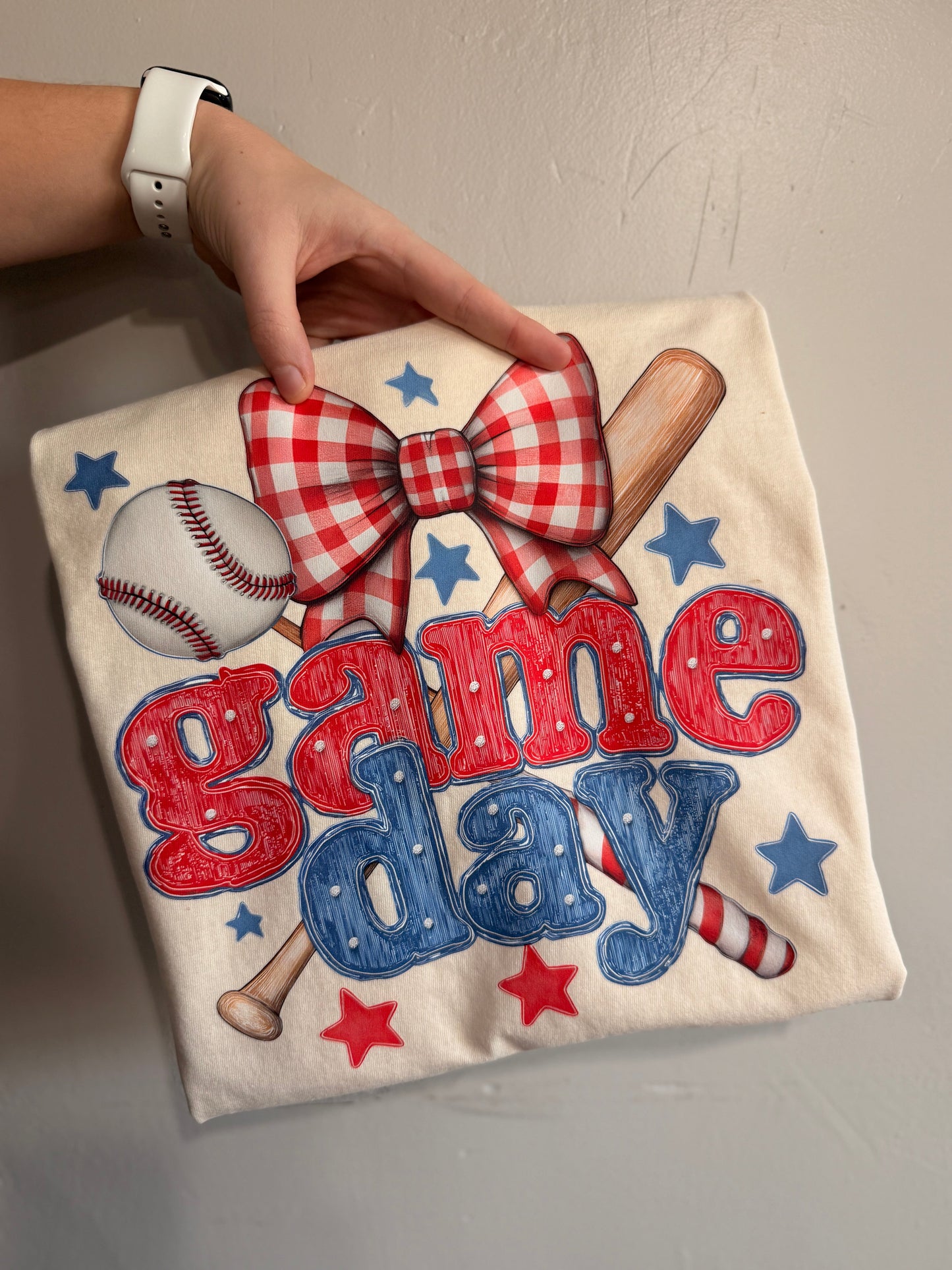 Game Day Baseball with bow