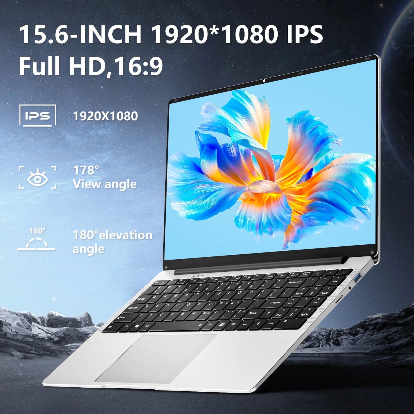 KUU 15.6-Inch Windows 11 Laptop with Intel Celeron, 8GB RAM, 256GB Storage for Students & Business