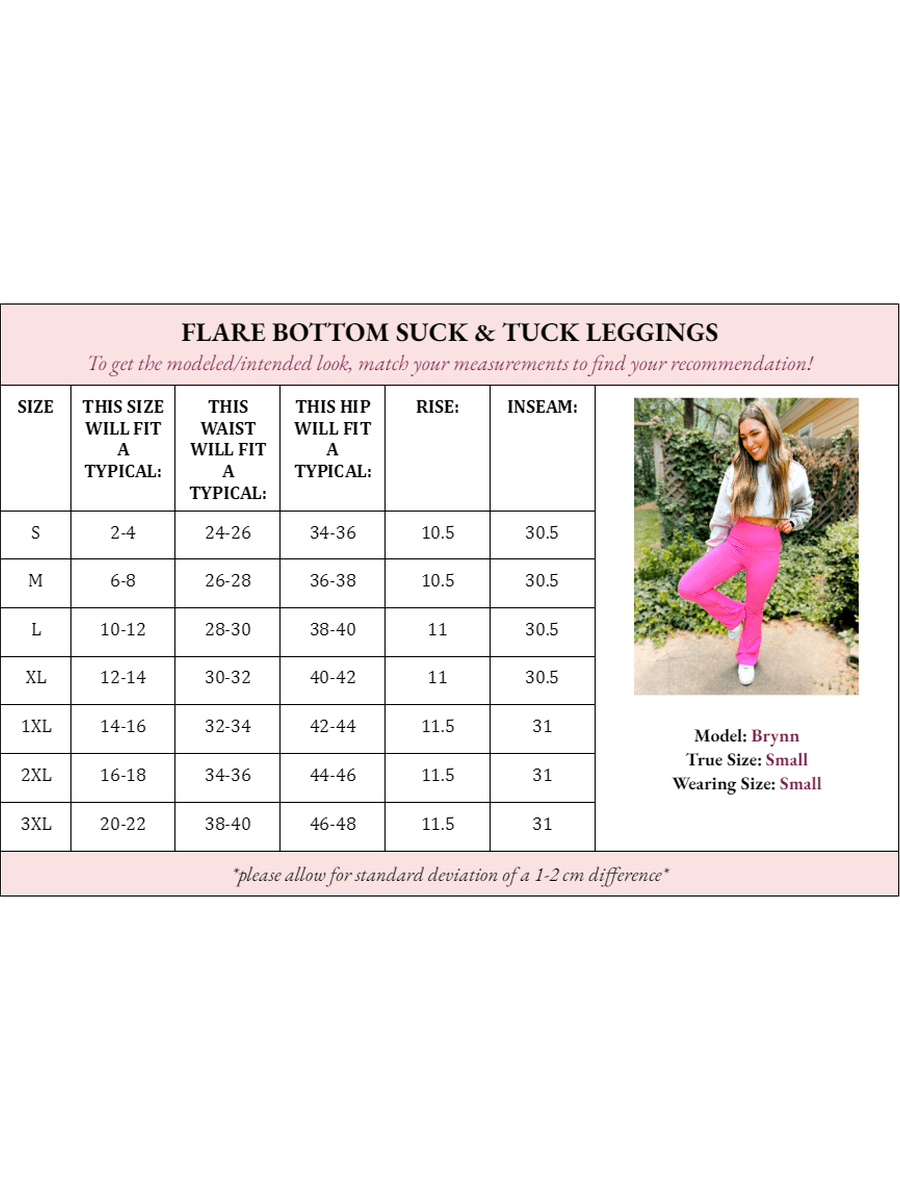 Fallon Flare Bottom Suck & Tuck Leggings