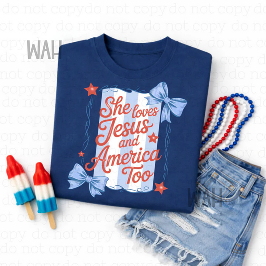 Loves Jesus and America too