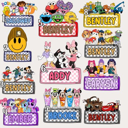 WAH Exclusive Name Plates - Character Edition