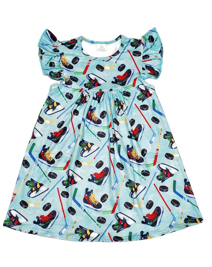 Hockey Milk Silk Flutter Dress
