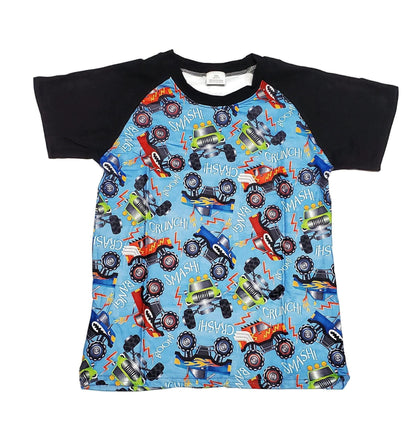 Monster Truck Milk Silk Raglan