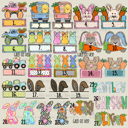 Easter Customs (29 design options!)