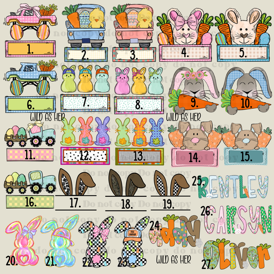 Easter Customs (29 design options!)