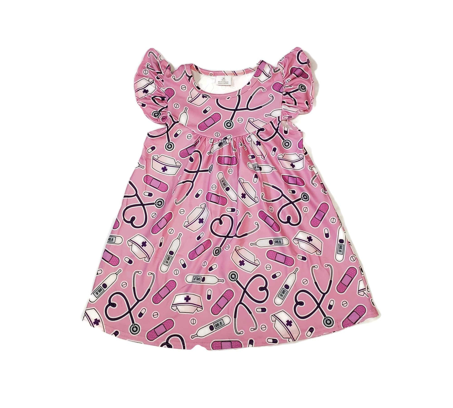 Nurse Milk Silk Flutter Dress