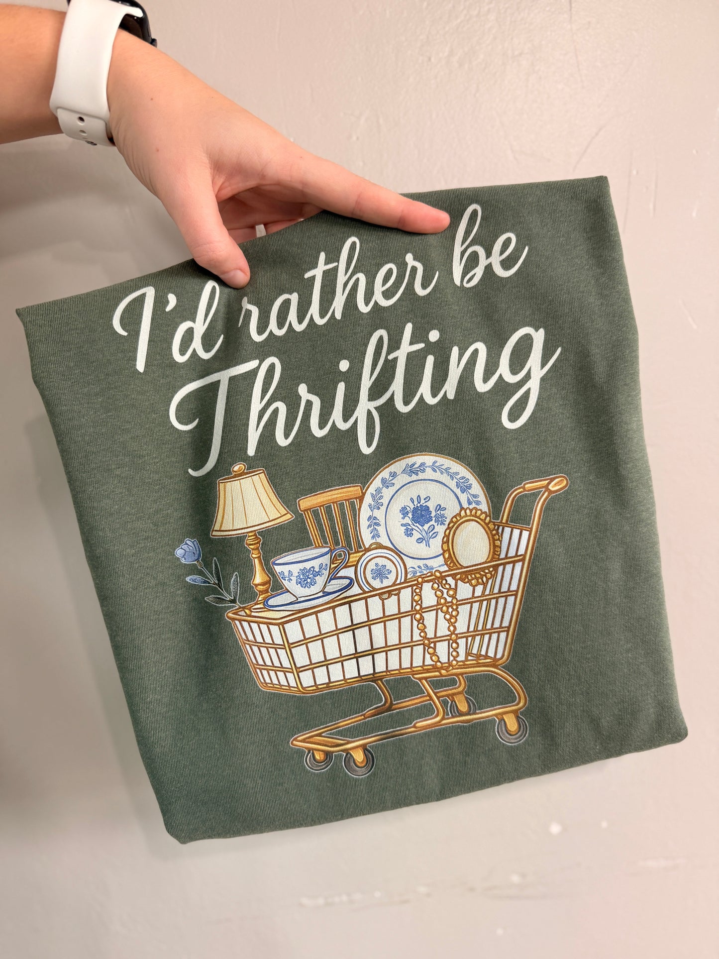 Rather Be Thrifting (White Font)
