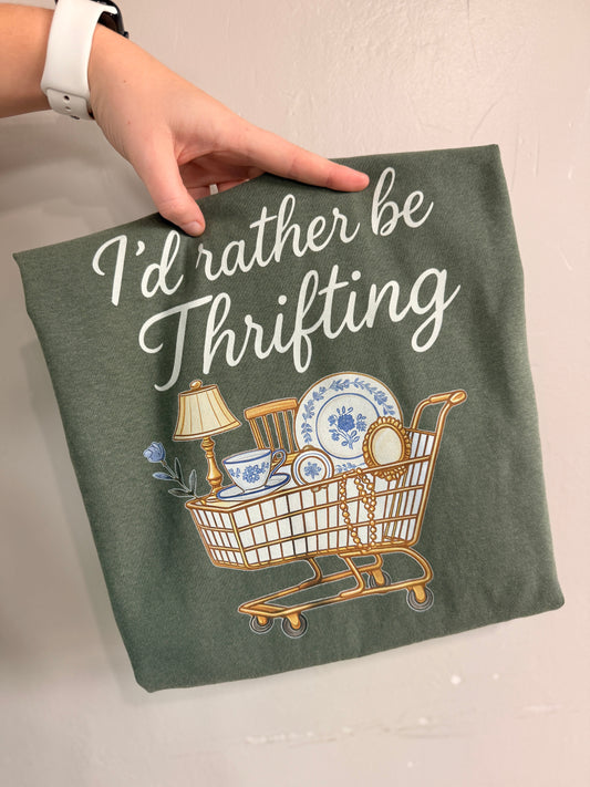 Rather Be Thrifting (White Font)