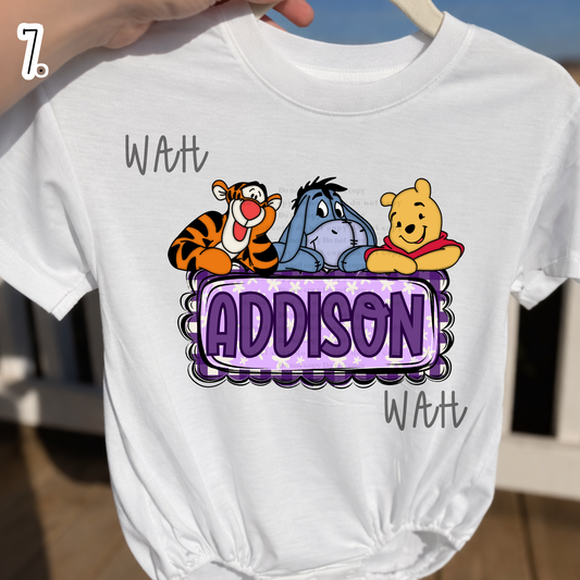 Pooh Name Plate #7