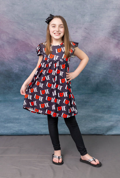 Ohio Milk Silk Flutter Dress