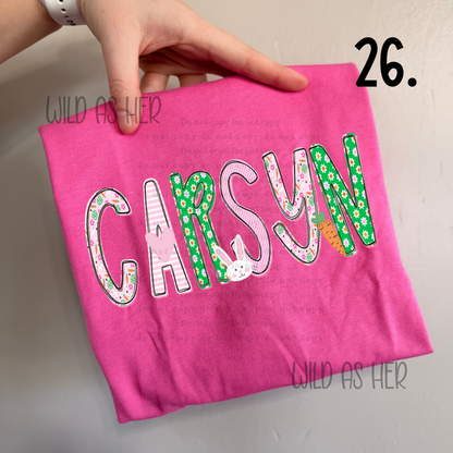 Easter Customs (29 design options!)