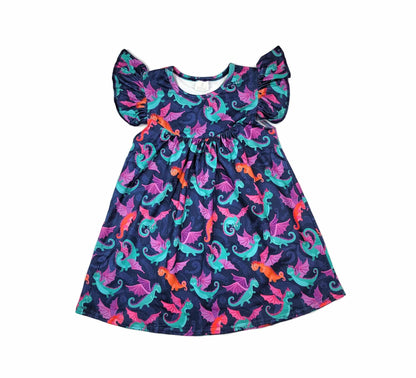 Dragon Milk Silk Flutter Dress