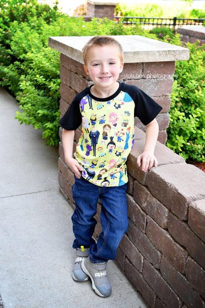 Despicable Inspired Milk Silk Raglan