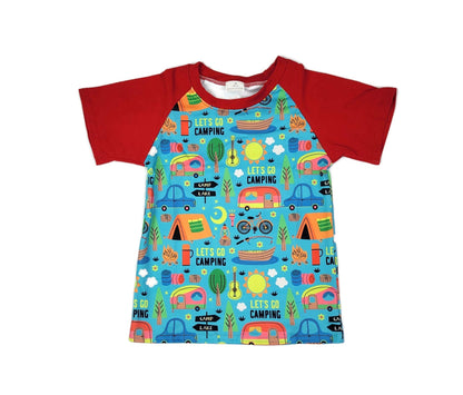 Let's Go Camping Milk Silk Raglan