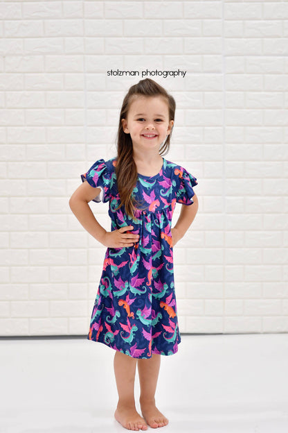 Dragon Milk Silk Flutter Dress