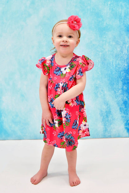 Pink Hawaiian Milk Silk Flutter