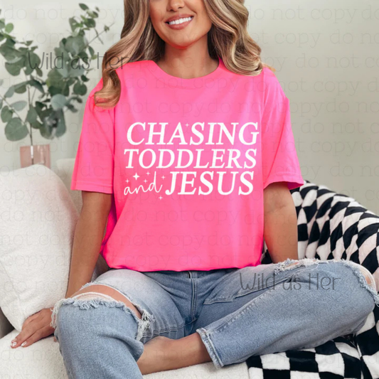 Chasing Toddlers & Jesus (white font)