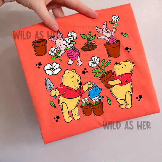 Pooh Spring Collage