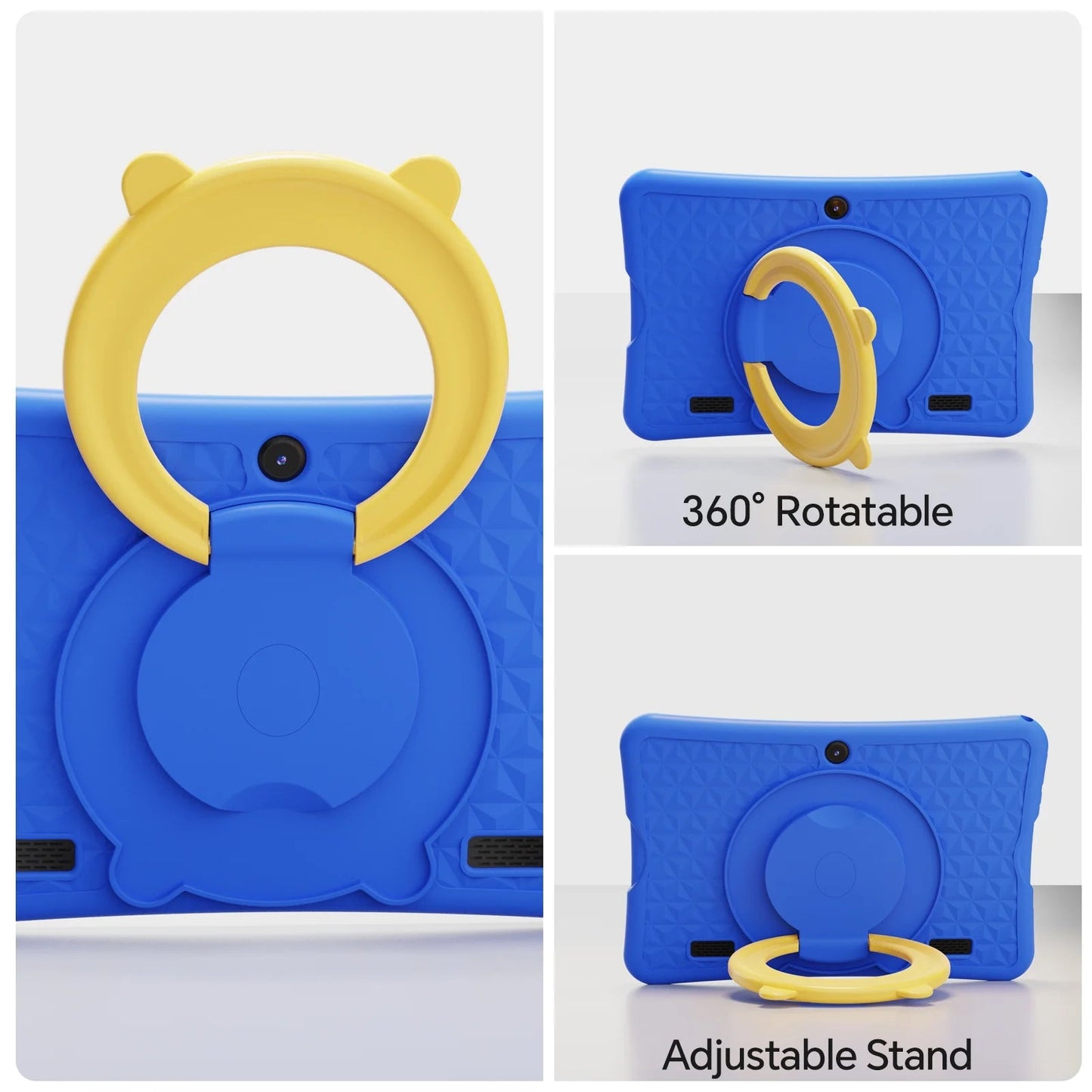 10.1 Inch Android 15 Kids Tablets 2025,6GB RAM + 64GB Rom,Parent Control Kids Education Children Tablet with Wifi,Kid-Proof Case,Blue