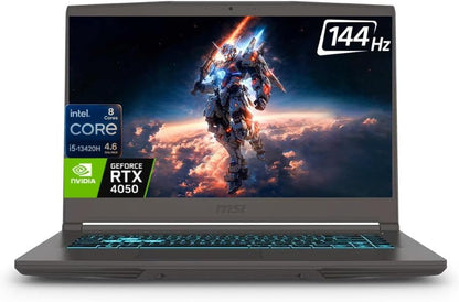 Msi Thin 15 15.6" FHD 144Hz Gaming Laptop, Intel I5-13420H (8 Cores, up to 4.6 Ghz), NVIDIA Geforce RTX 4050, 32GB RAM, 1TB Pcie SSD, Wi-Fi 6E, USB-C, Backlit Keyboard, HD Camera, Gray, Windows 11