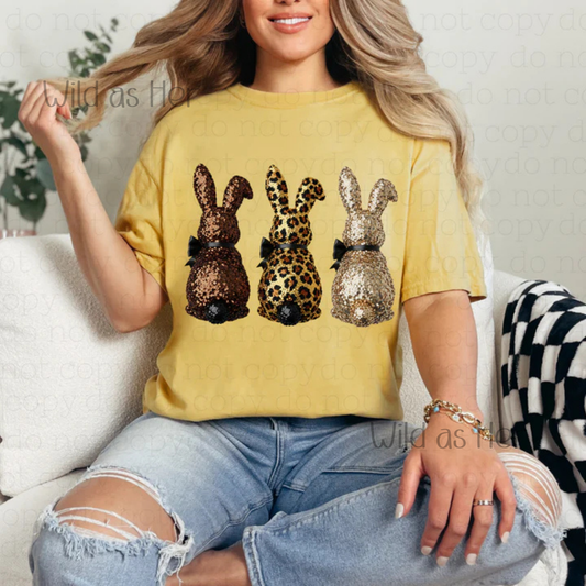 Three Bunnies Glitter