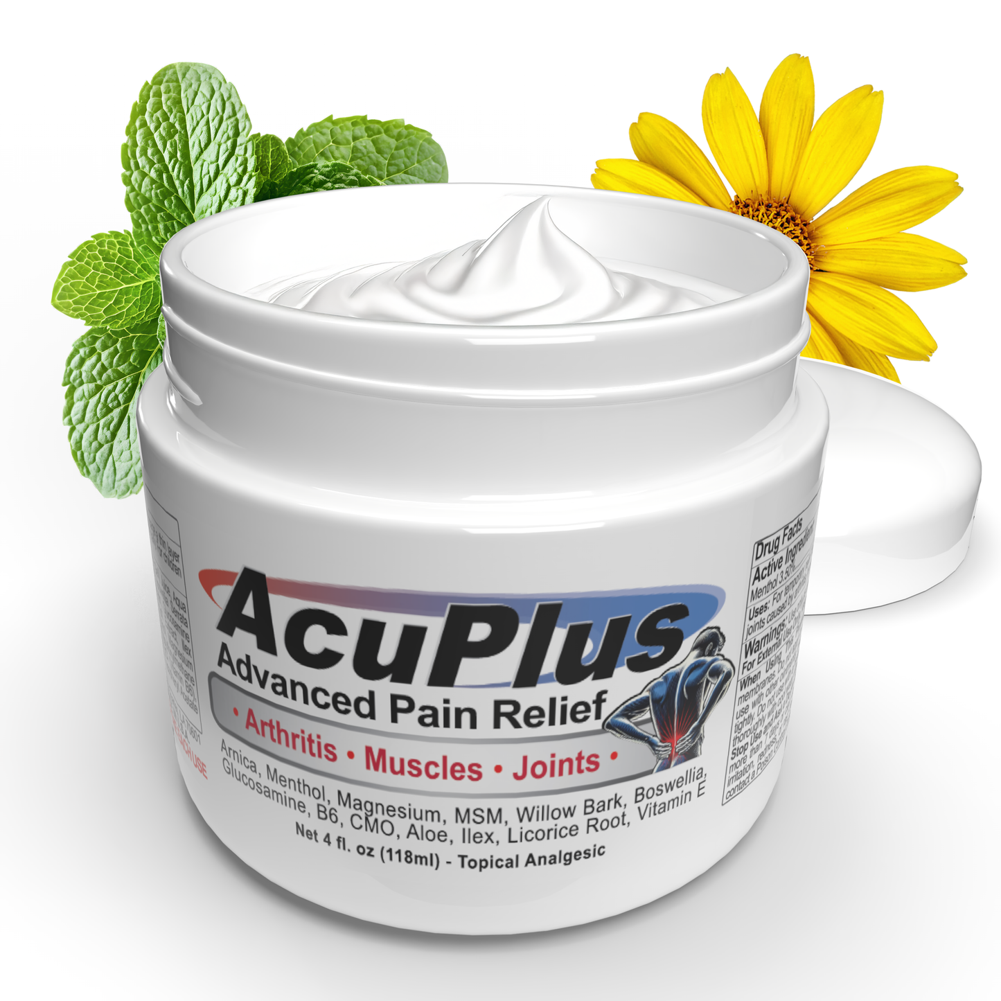 AcuPlus Home & On-the-Go Comfort Set – 4 oz Cream + 3 oz Roll-On