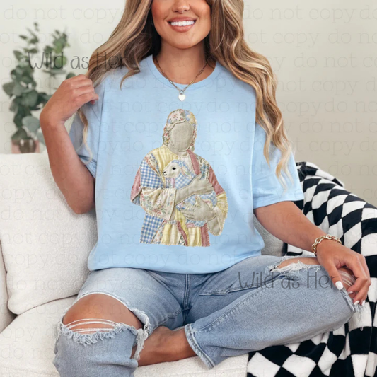 Quilted Jesus with Lamb