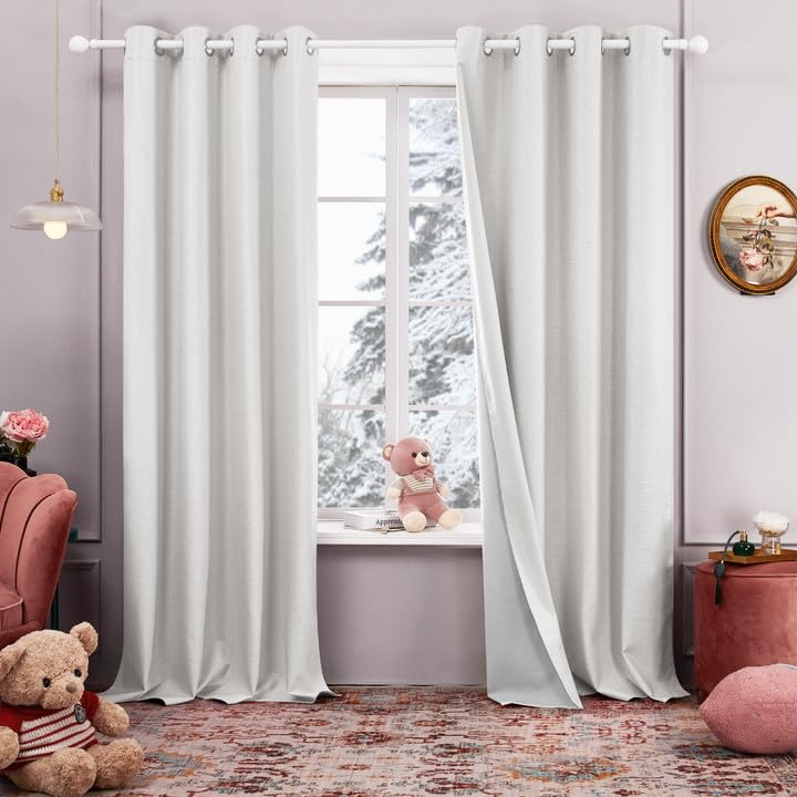 Blackout Thermal Insulated Curtains, 2 Panels