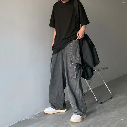 Baggy Cargo Pocket Jeans