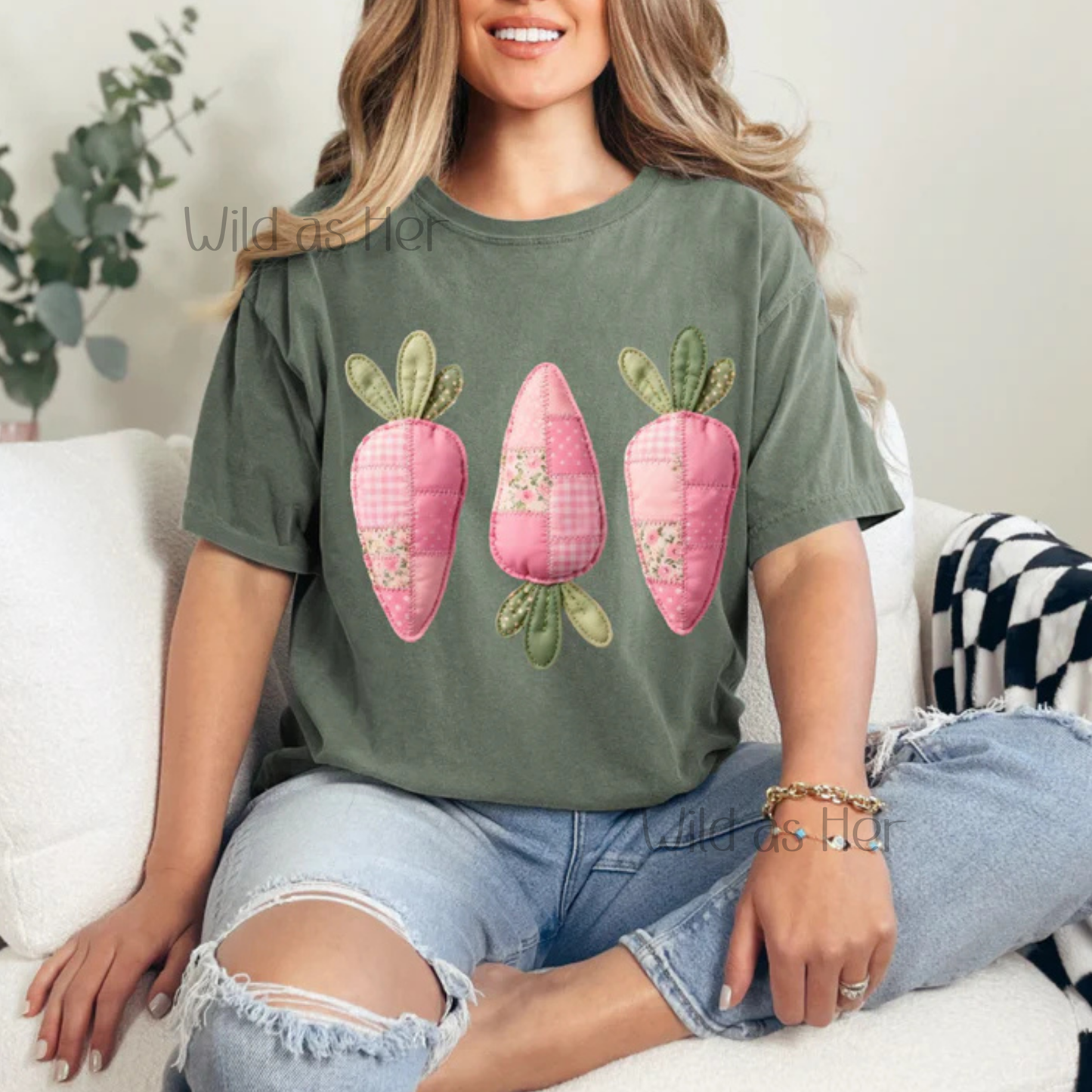Pink Quilted Carrots