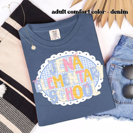 Spring gingham outline alpha CUSTOM