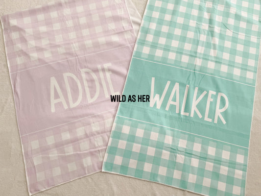 Custom Gingham Towel