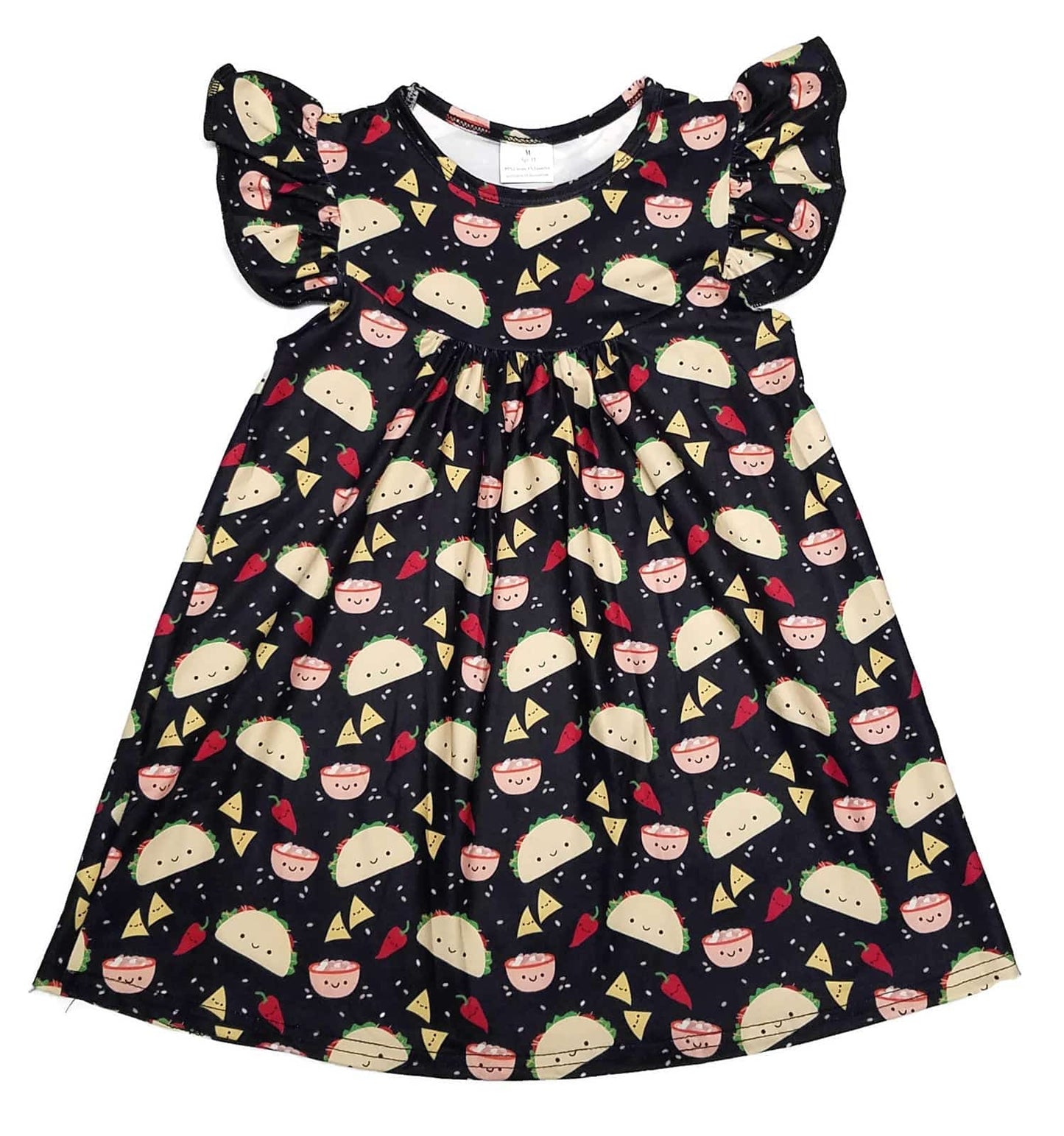 Taco Flutter Milk Silk Dress