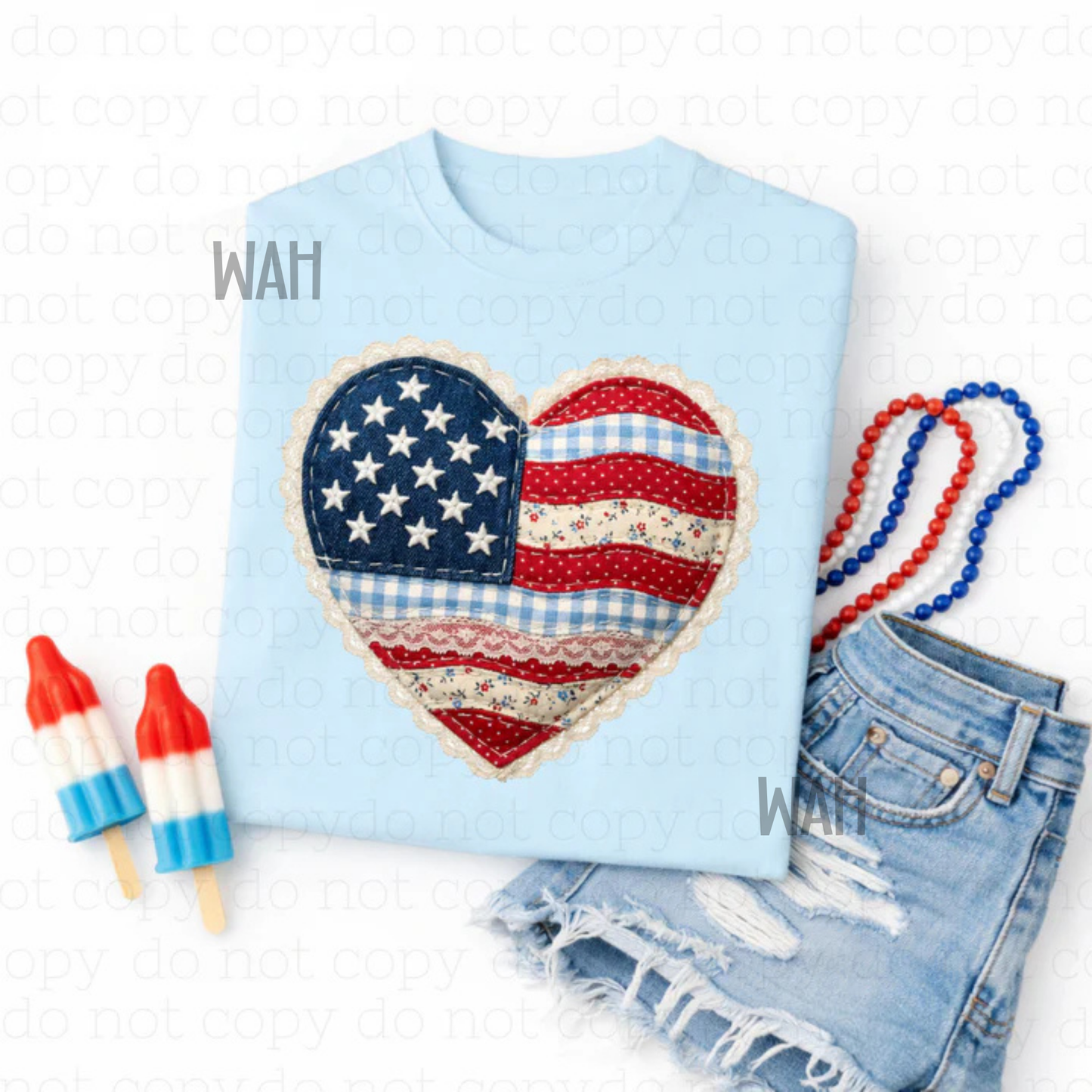 Flag heart