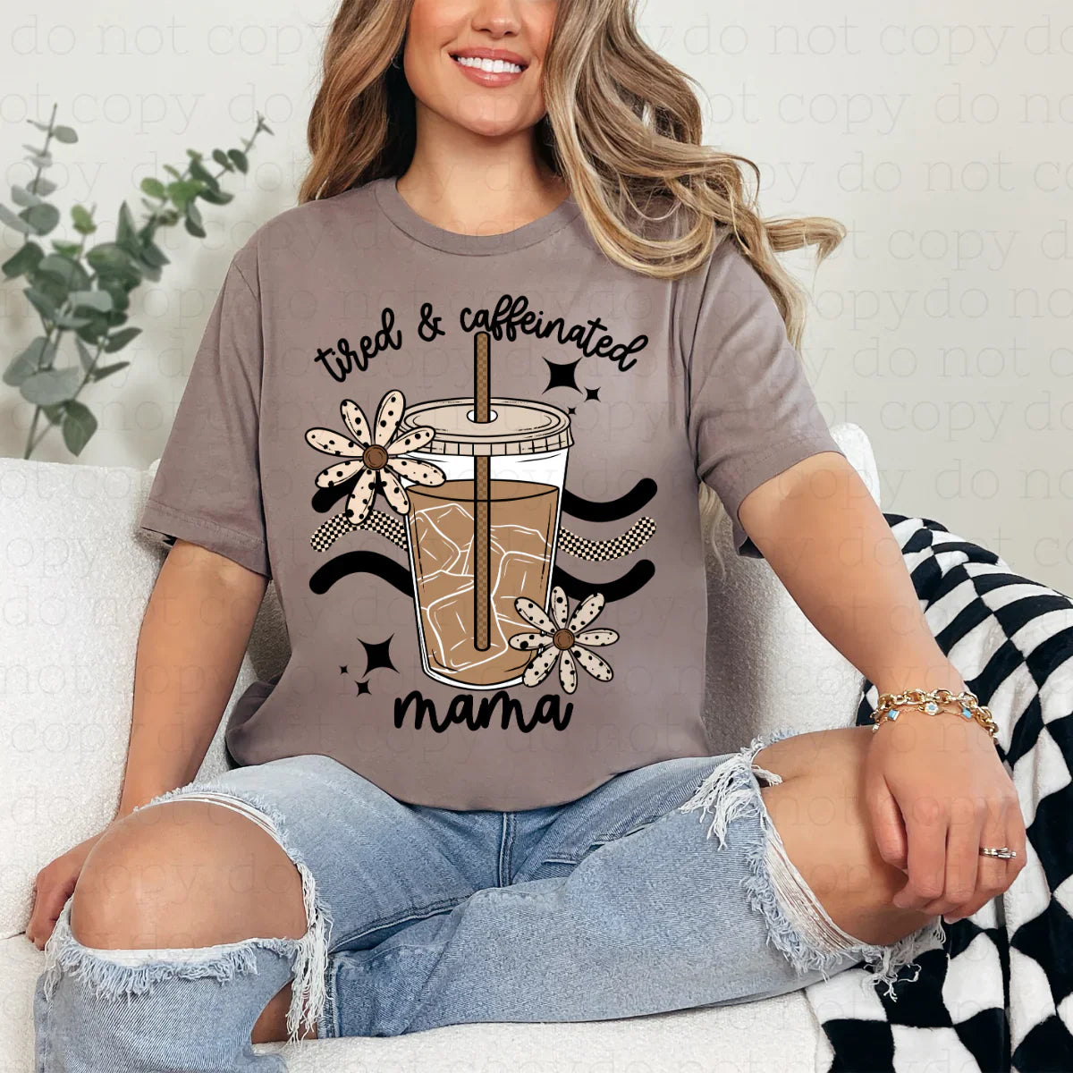 tired and caffeinated mama - iced coffee