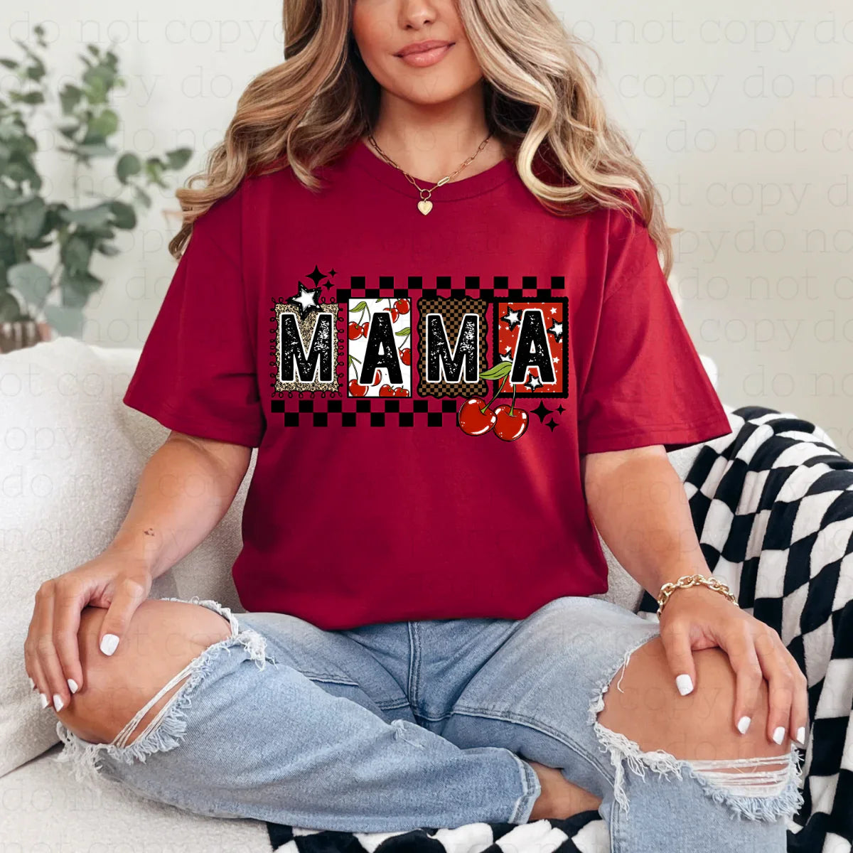 Scrapbook mama with leopard and cherries
